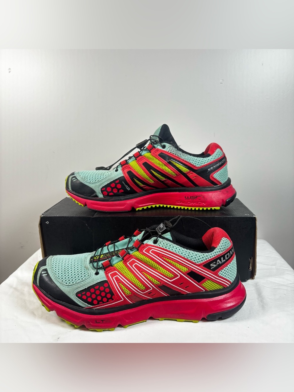 Salomon XR Mission 1 Women’s Size 9.5 Hiking Trail Shoes Speed Lace Multicolor